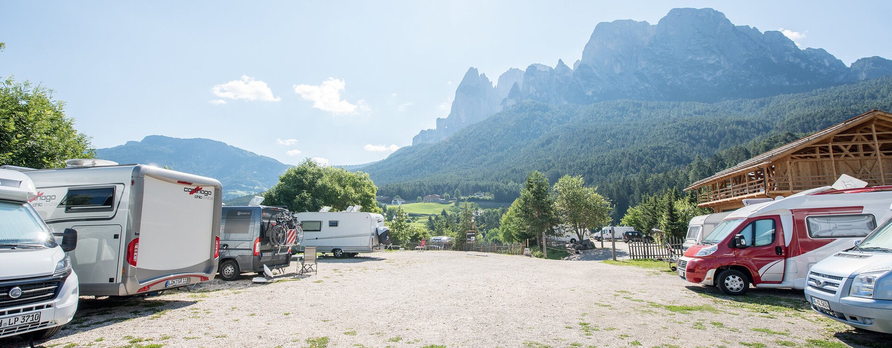 Campingplätze mit Blick auf den Schlern